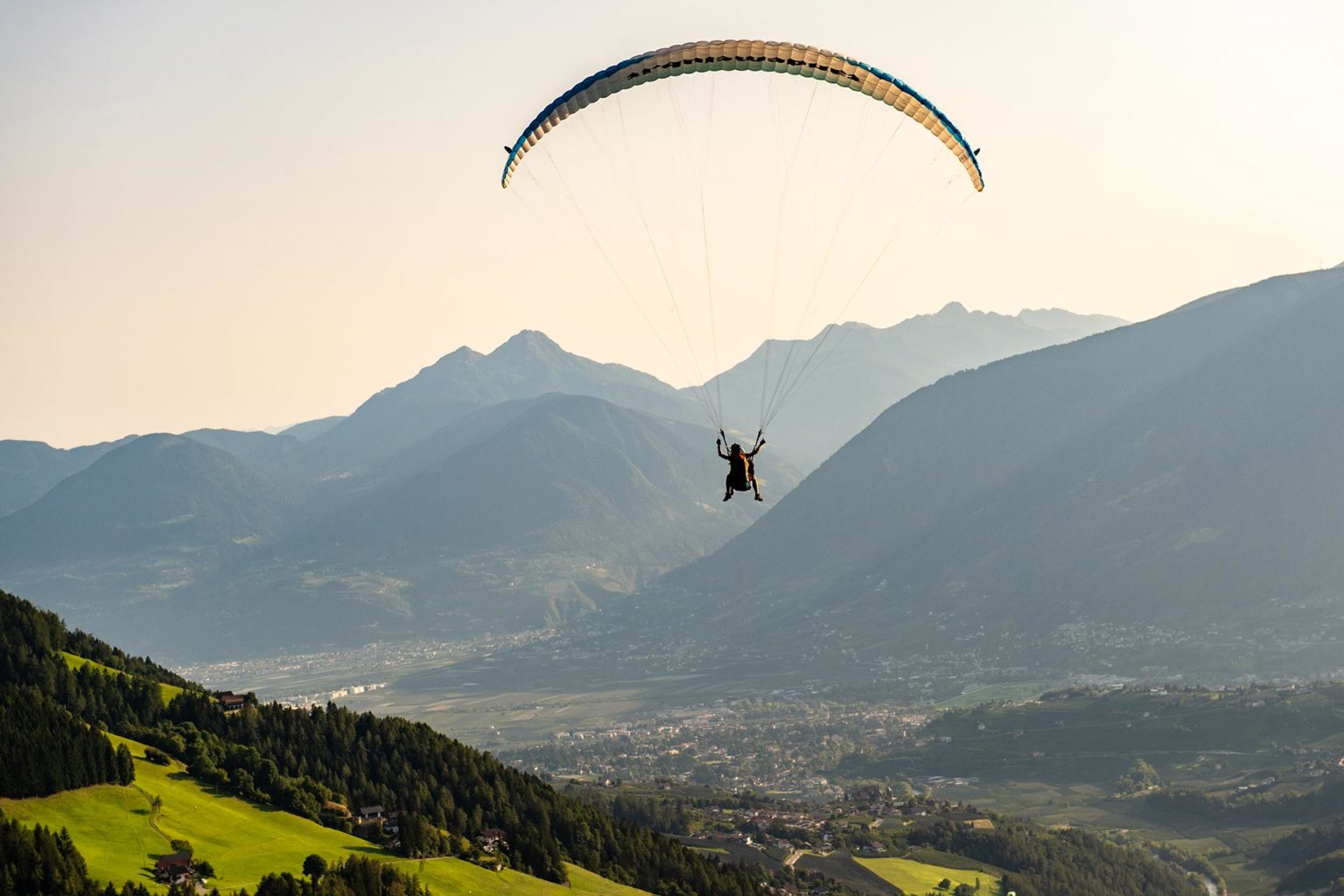 aragleiten in Saltaus im Passeiertal hoch über Meran