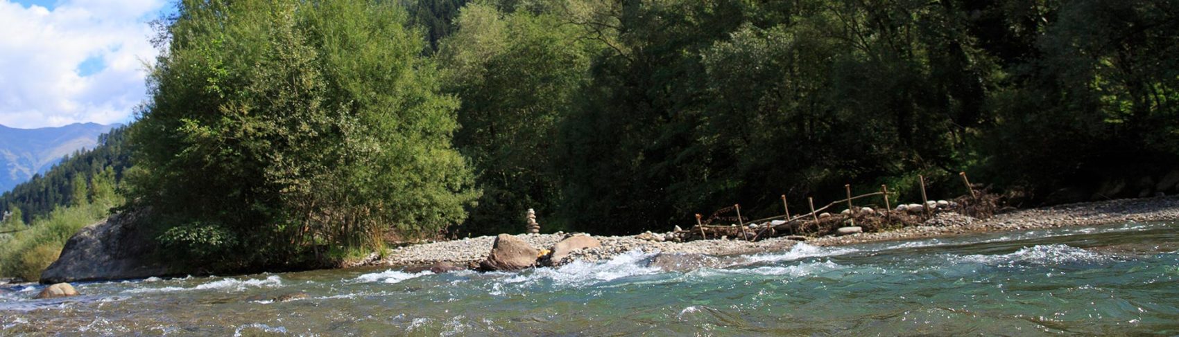 Der Fluss Passer lädt zum verweilen ein